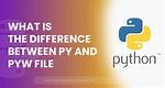 . Pyw Files in Python Program
