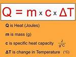 Q = Mc∆T