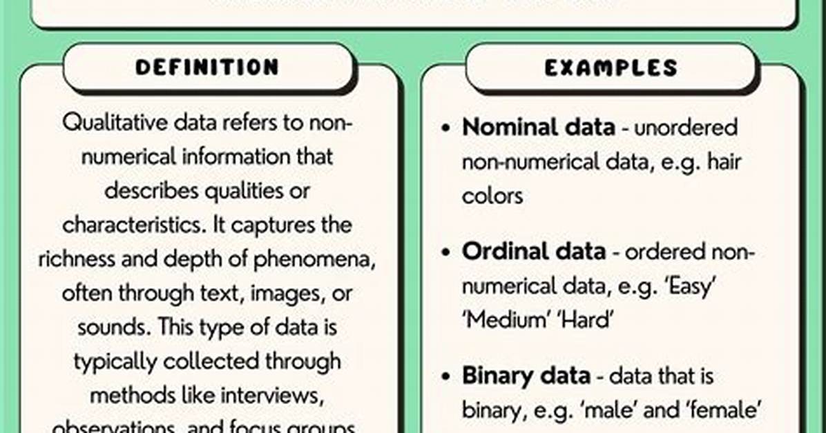 Qualitative Data Examples