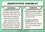 Quantitative Variable Examples