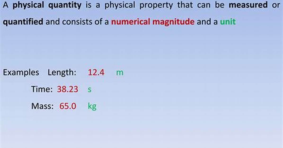 Quantity