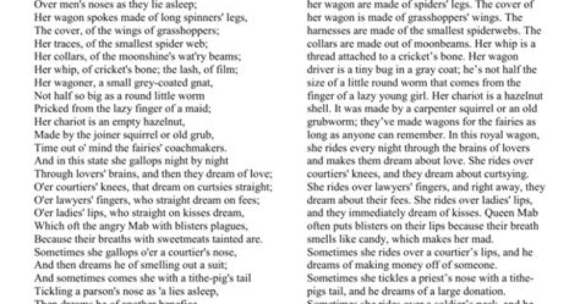 Queen Mab Speech
