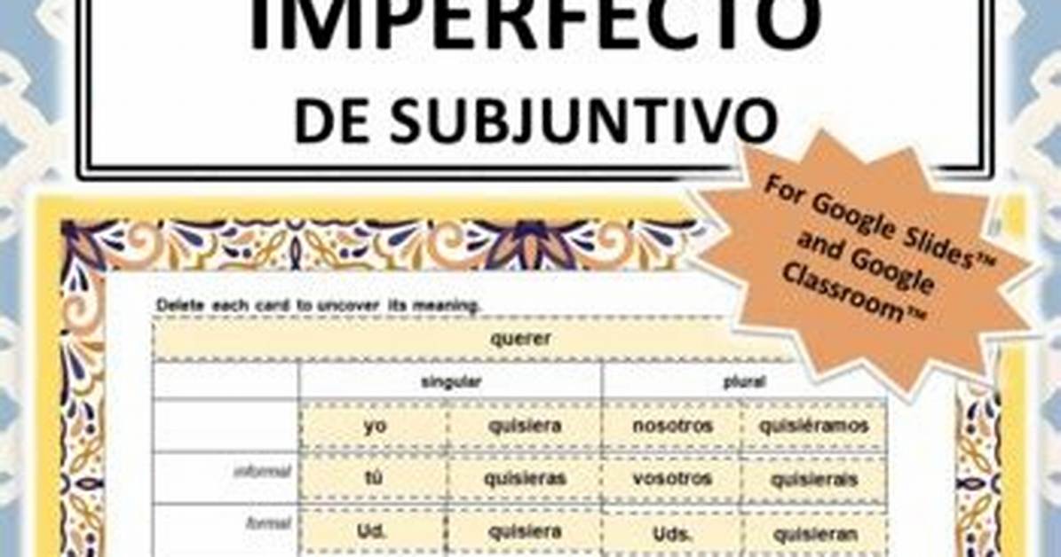 Querer Imperfect