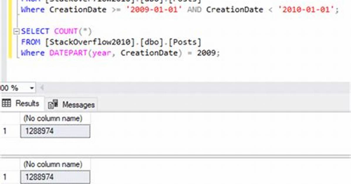 Query Comparing Dates in Sql