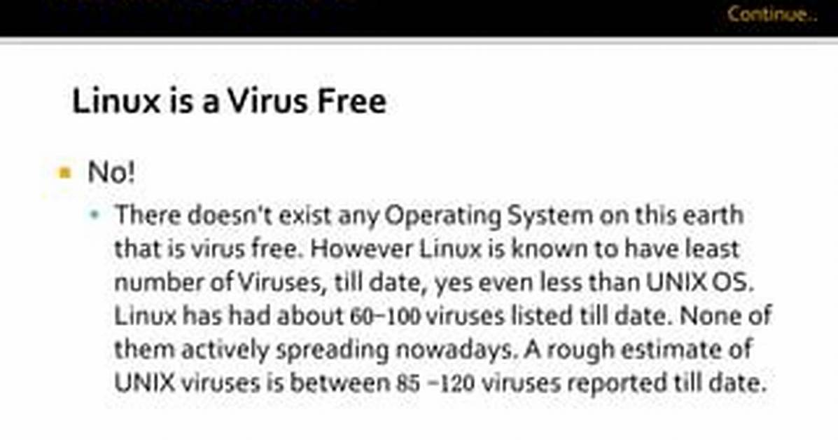 Question: Do Linux Viruses Exist?