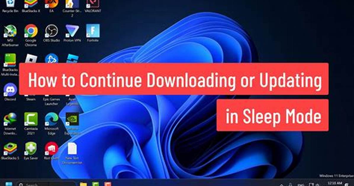 Question: Do Windows Updates Continue in Sleep Mode?