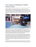 Question: Does Ryzen Work with Linux?