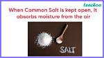 Question: Does Salt Absorb Moisture
