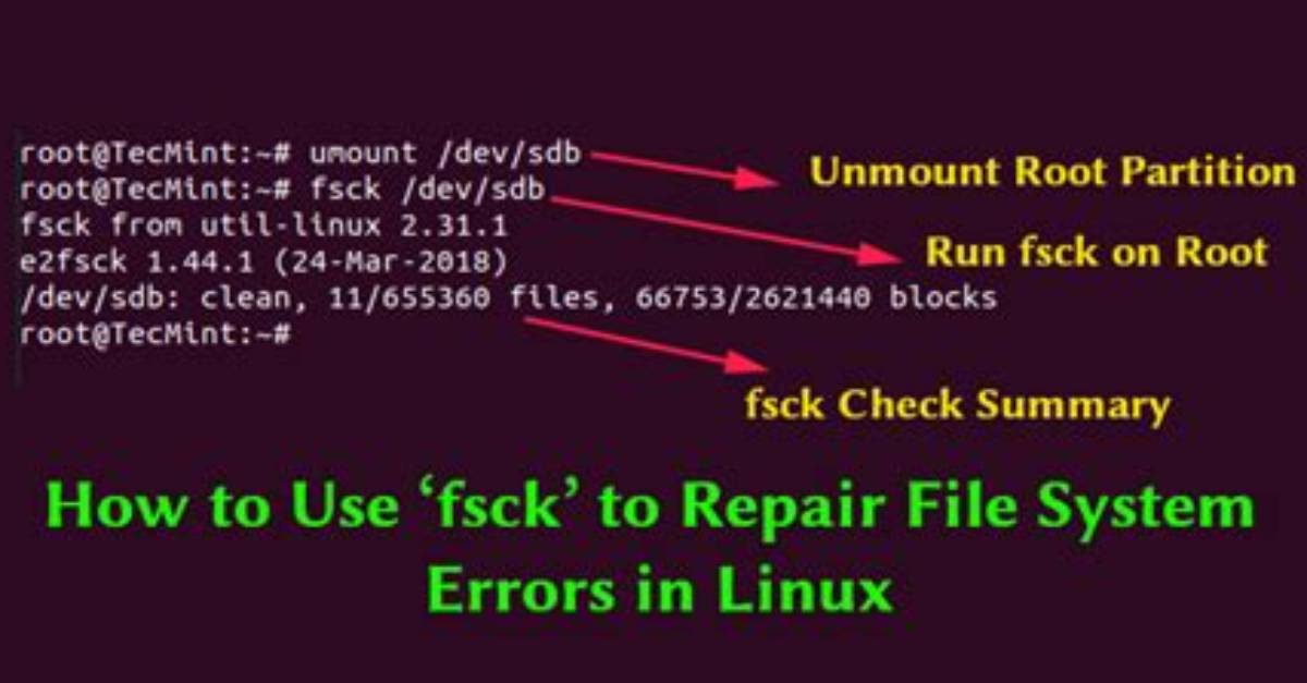 Question: How Do I Fix Fsck Errors in Ubuntu?