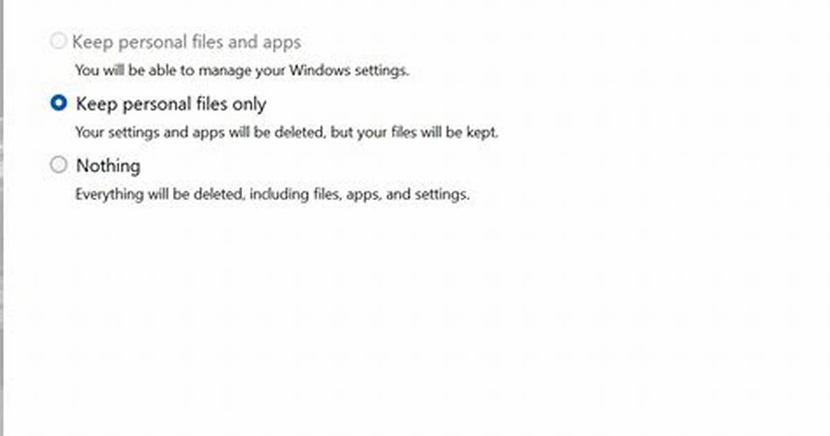Question: How Do I Keep Files When Installing Windows 10?