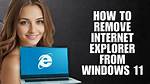 Question: How Do I Remove Internet Explorer from My Computer Windows 7?