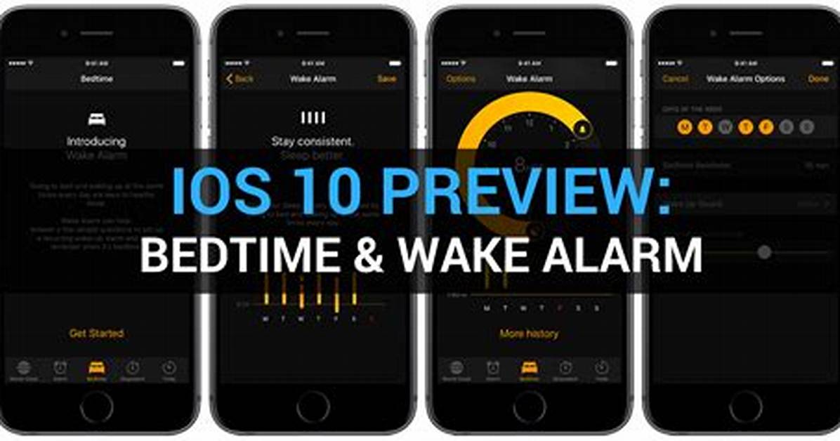 Question: How Does Ios 10 Bedtime Work?