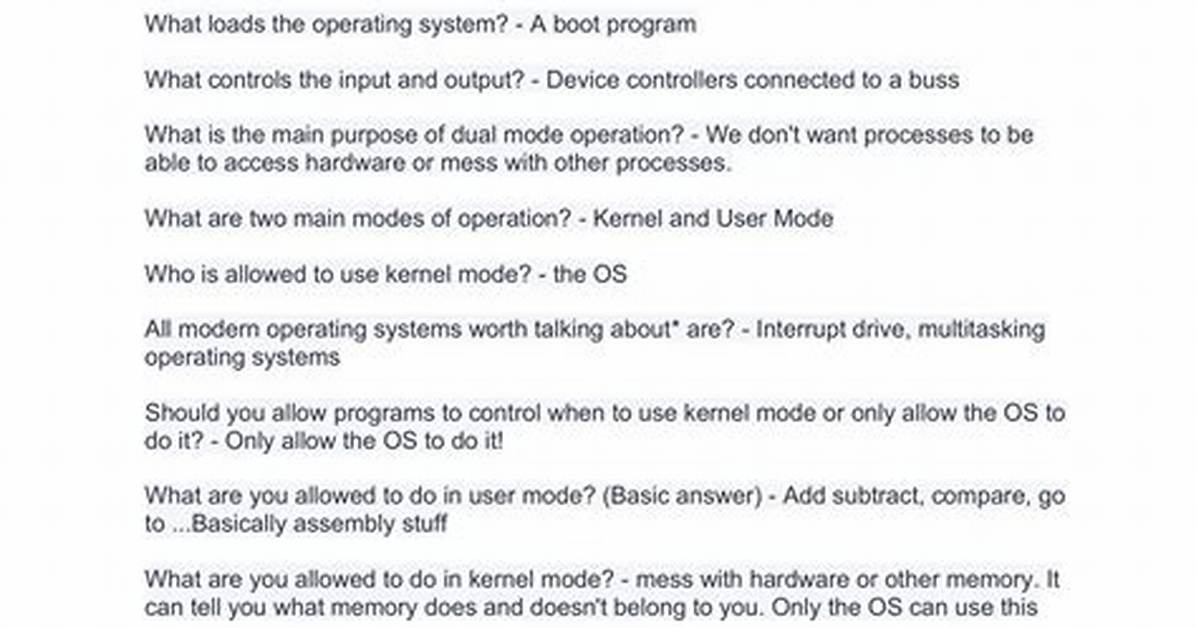 Question: How to Remove Operating System?