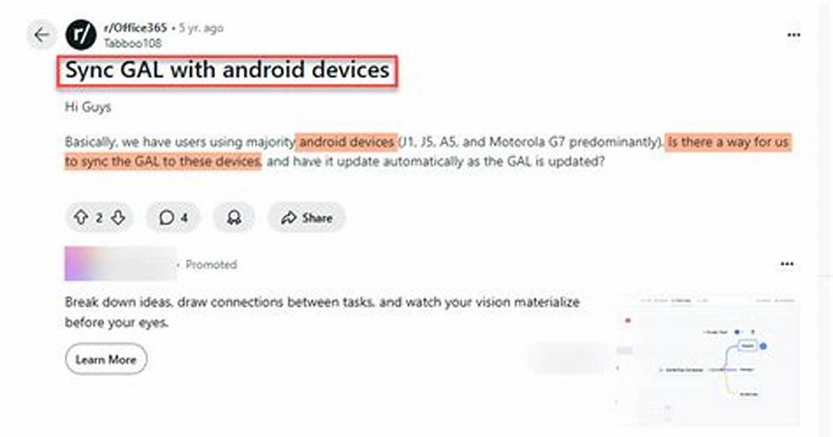 Question: How to Sync Android Devices?