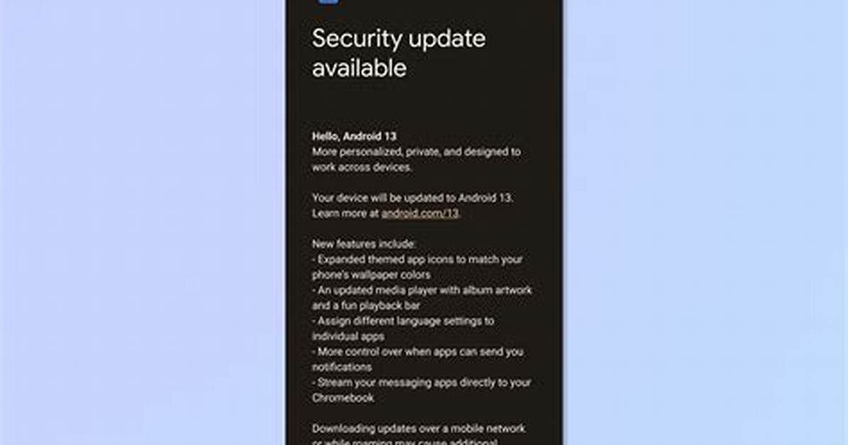 Question: How to Update Android?