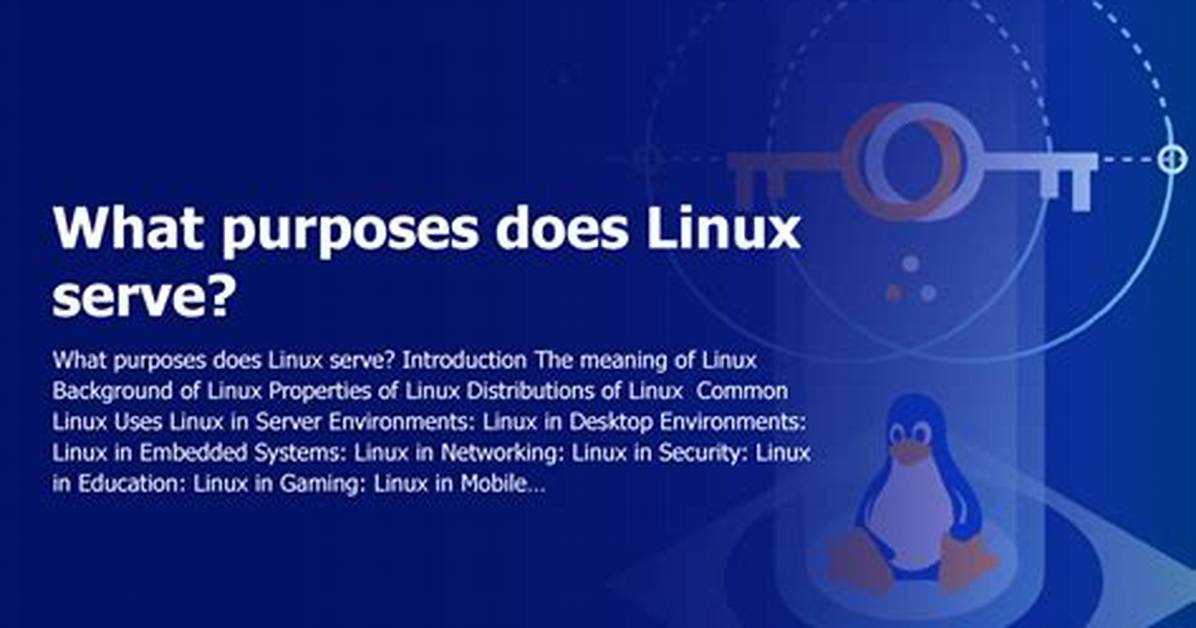 Question: What Does Linux Do?