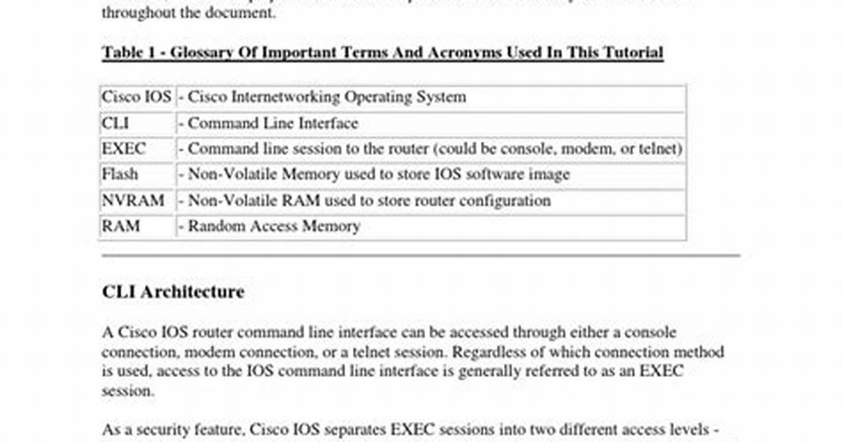 Question: What Is Ios Command Line Interface?