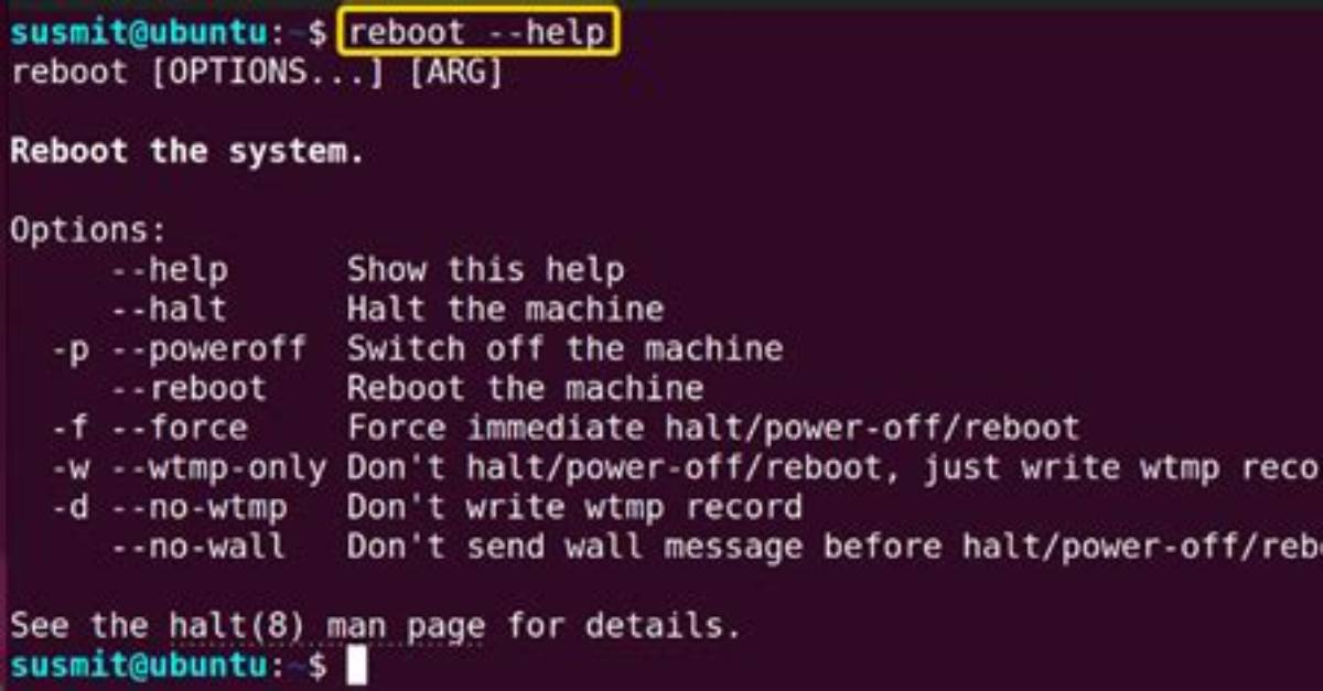 Question: Where Is Reboot Command in Linux?