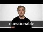 Questionable Definition