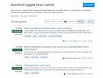 Questions Tagged [React-Native]