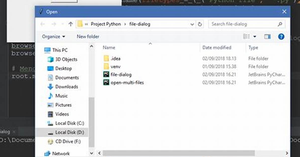Quick and Easy File Dialog in Python?