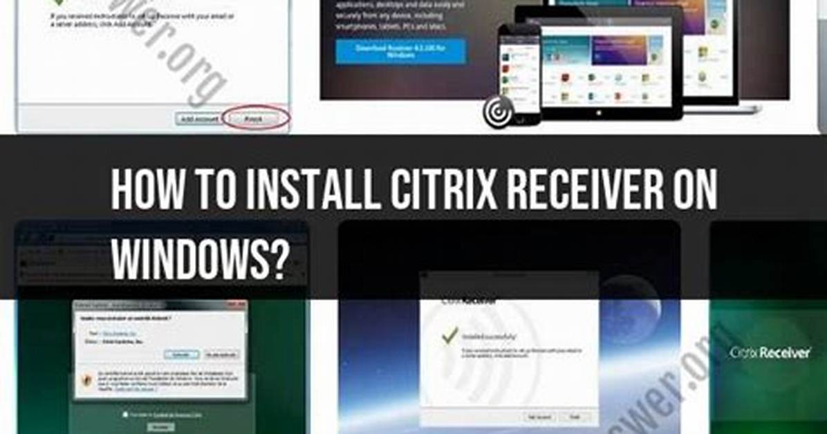 Quick Answer: Does Citrix Receiver Work on Windows 7?