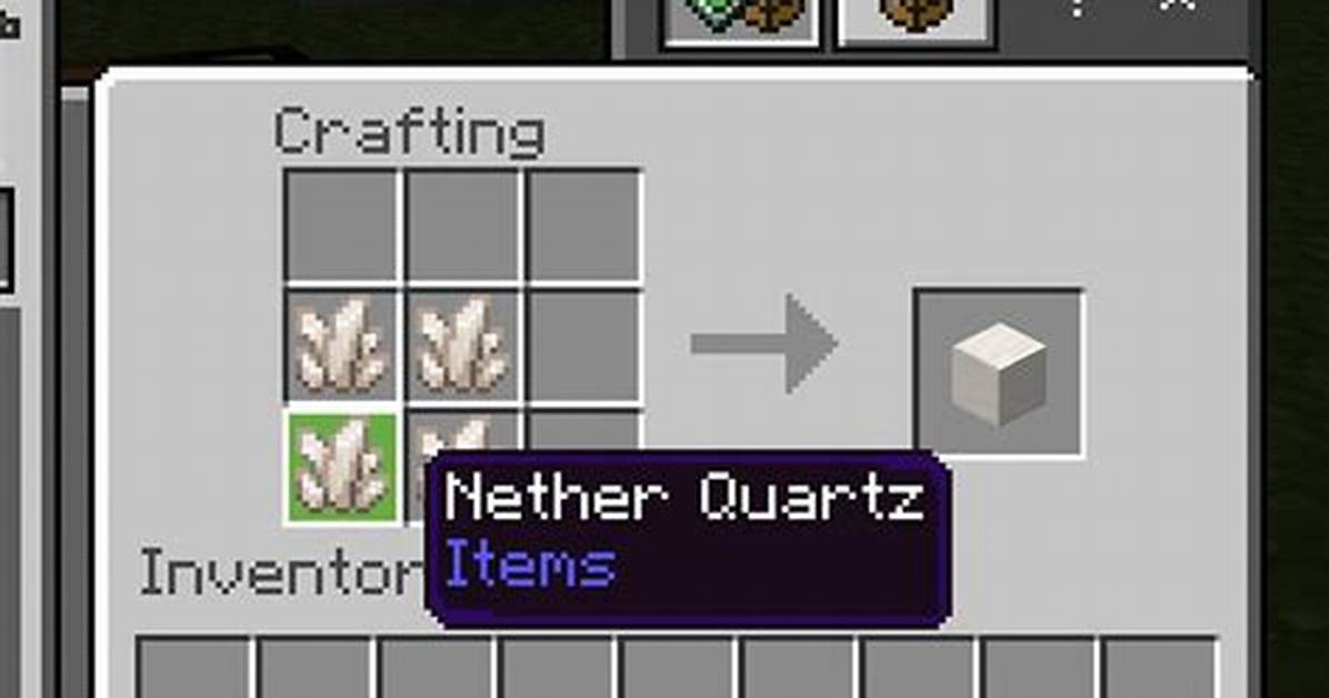 Quick Answer: How Craft Quartz Block