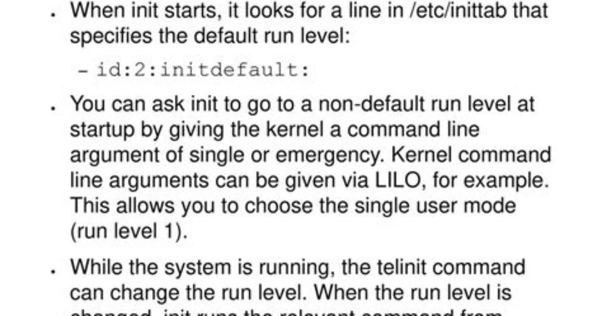 Quick Answer: How Do I Change Runlevel in Linux?