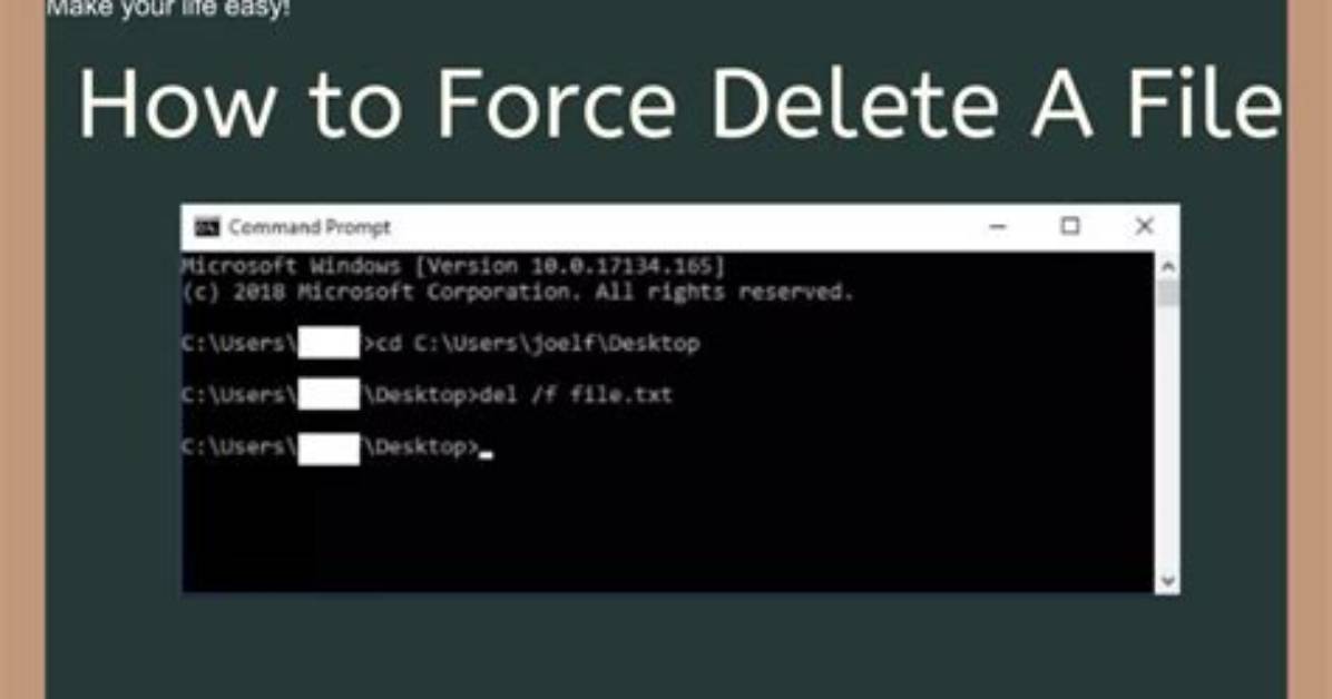Quick Answer: How Do I Force Delete a Directory in Linux?