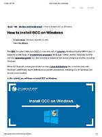 Quick Answer: How Do I Install Gcc on Linux?