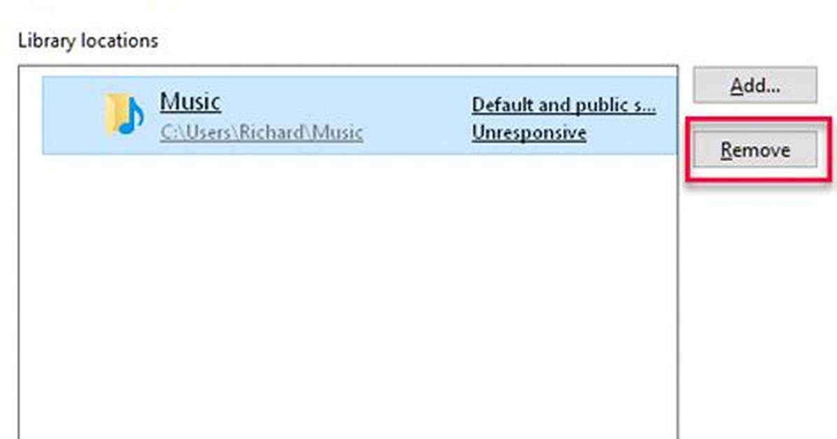 Quick Answer: How Do I Remove Libraries from Windows 10?