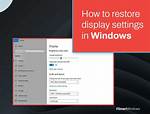 Quick Answer: How Do I Reset Display Settings in Linux?