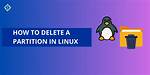 Quick Answer: How to Delete Linux Partition?