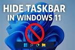 Quick Answer: How to Hide Windows Taskbar?