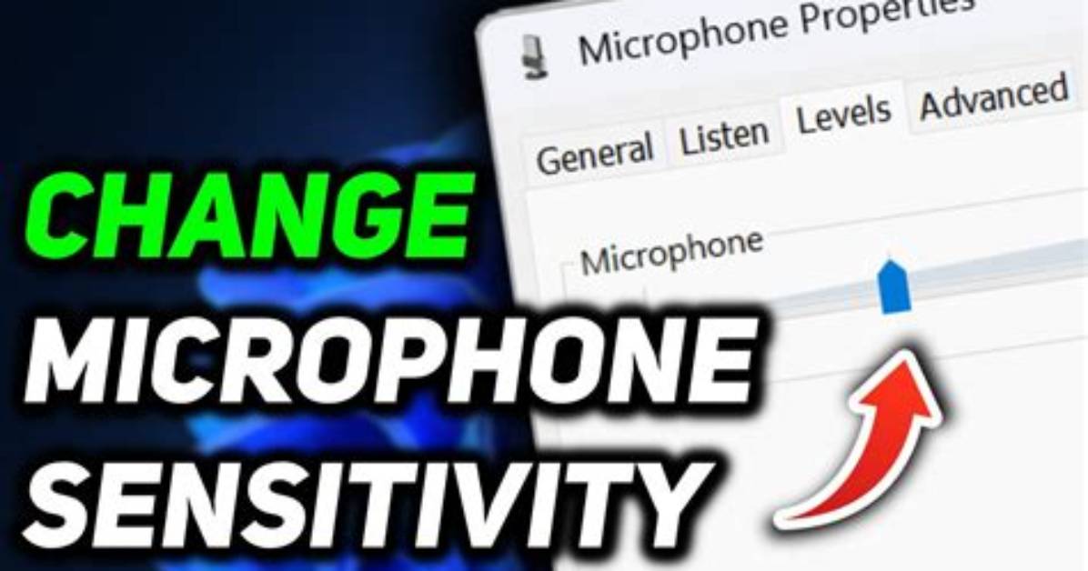 Quick Answer: How to Increase Mic Sensitivity Windows 10?