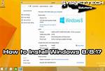 Quick Answer: How to Install Windows 8?