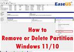 Quick Answer: How to Remove a Partition Windows 10?