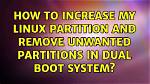 Quick Answer: How to Remove Linux Partitions?