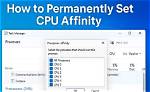 Quick Answer: How to Set Affinity Windows 10?