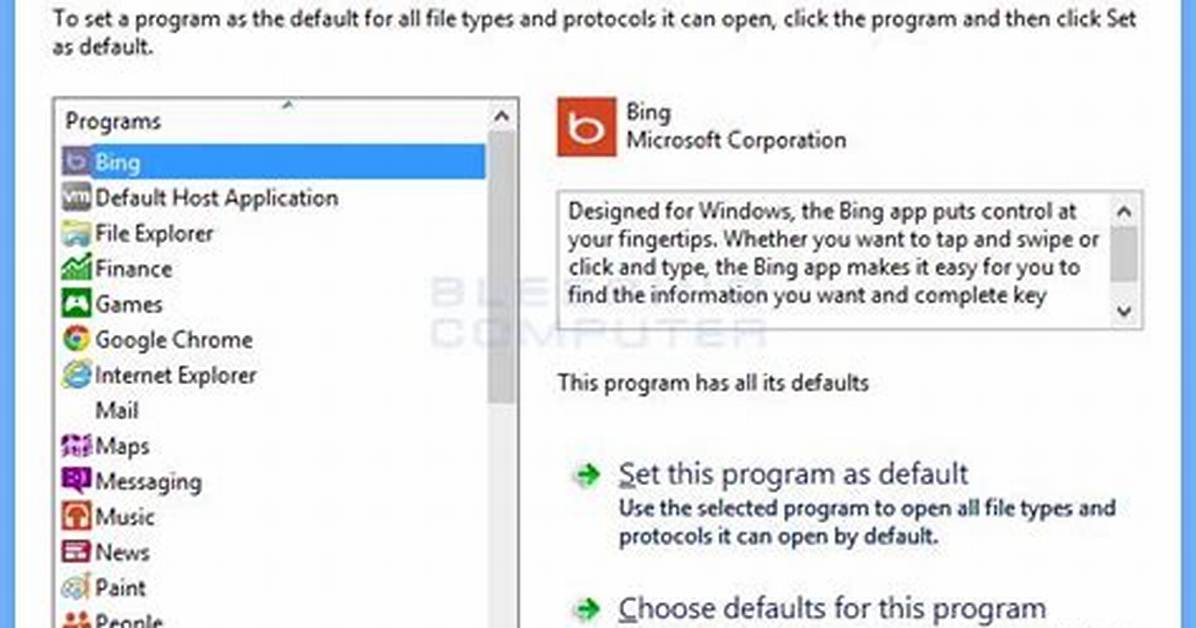 Quick Answer: How to Set Default Programs in Windows 10?