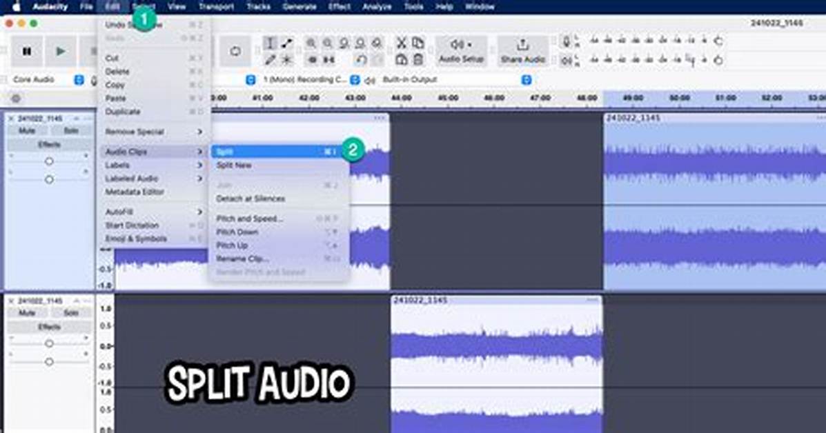 Quick Answer: How to Split Audio in After Effects