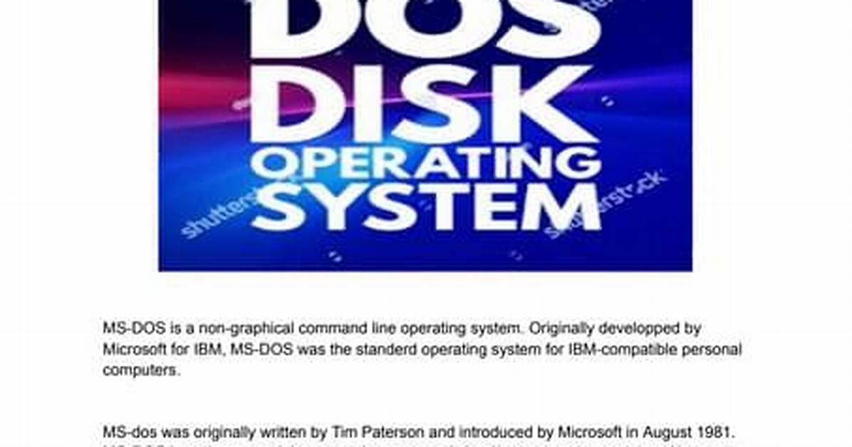 Quick Answer: Is Dos Operating System Still in Use?