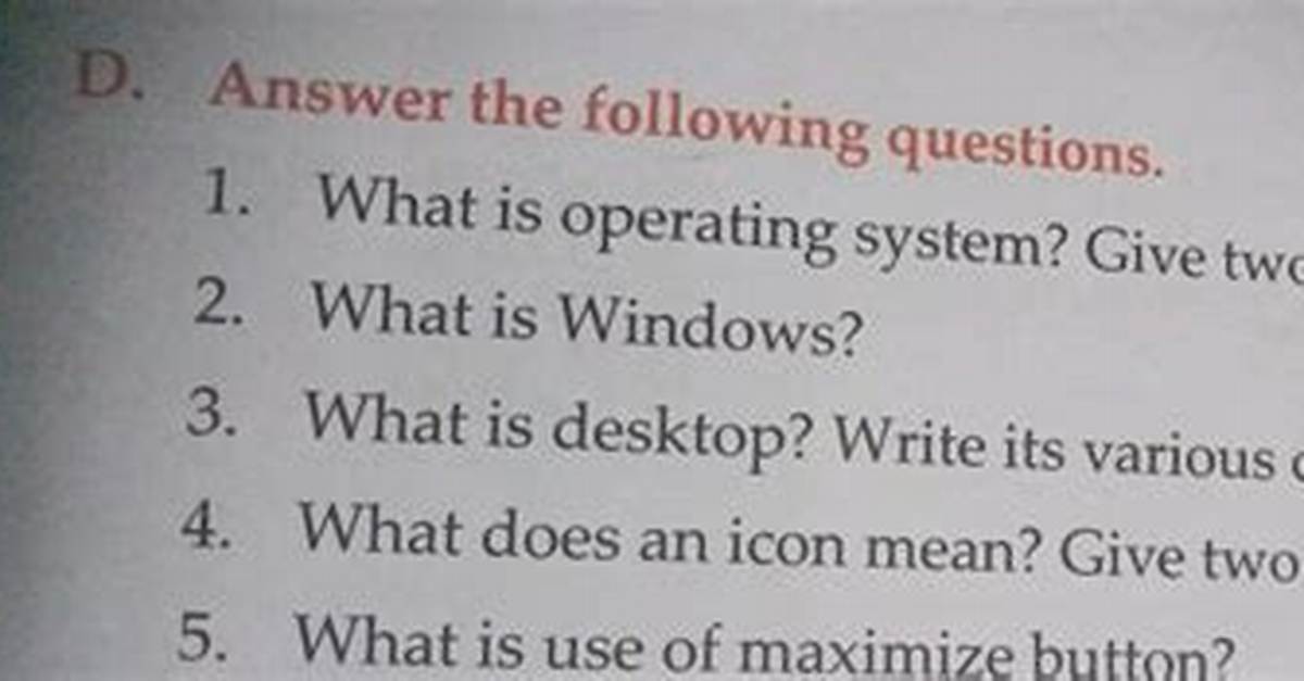 Quick Answer: What Does Operating System Mean?