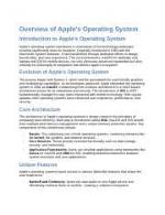 Quick Answer: What Is Apple Operating System?