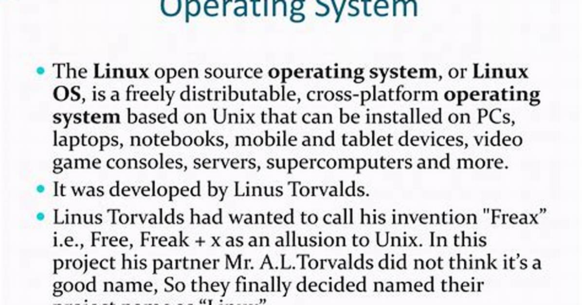 Quick Answer: What Is Linux Operating System?
