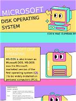 Quick Answer: What Is Microsoft Disk Operating System?