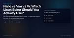 Quick Answer: What Is Vi in Linux?