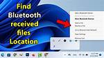 Quick Answer: Where Do I Receive Bluetooth Files on Windows 10?