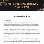 Quick Note from the Boss