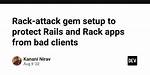 Rails Rack Attack Gem Throttle